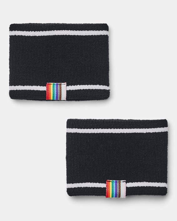 UA Pride Terry Wristband in Black image number 1